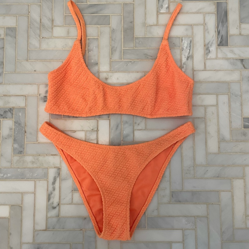 Triangl Neon Orange Bikini Set xs